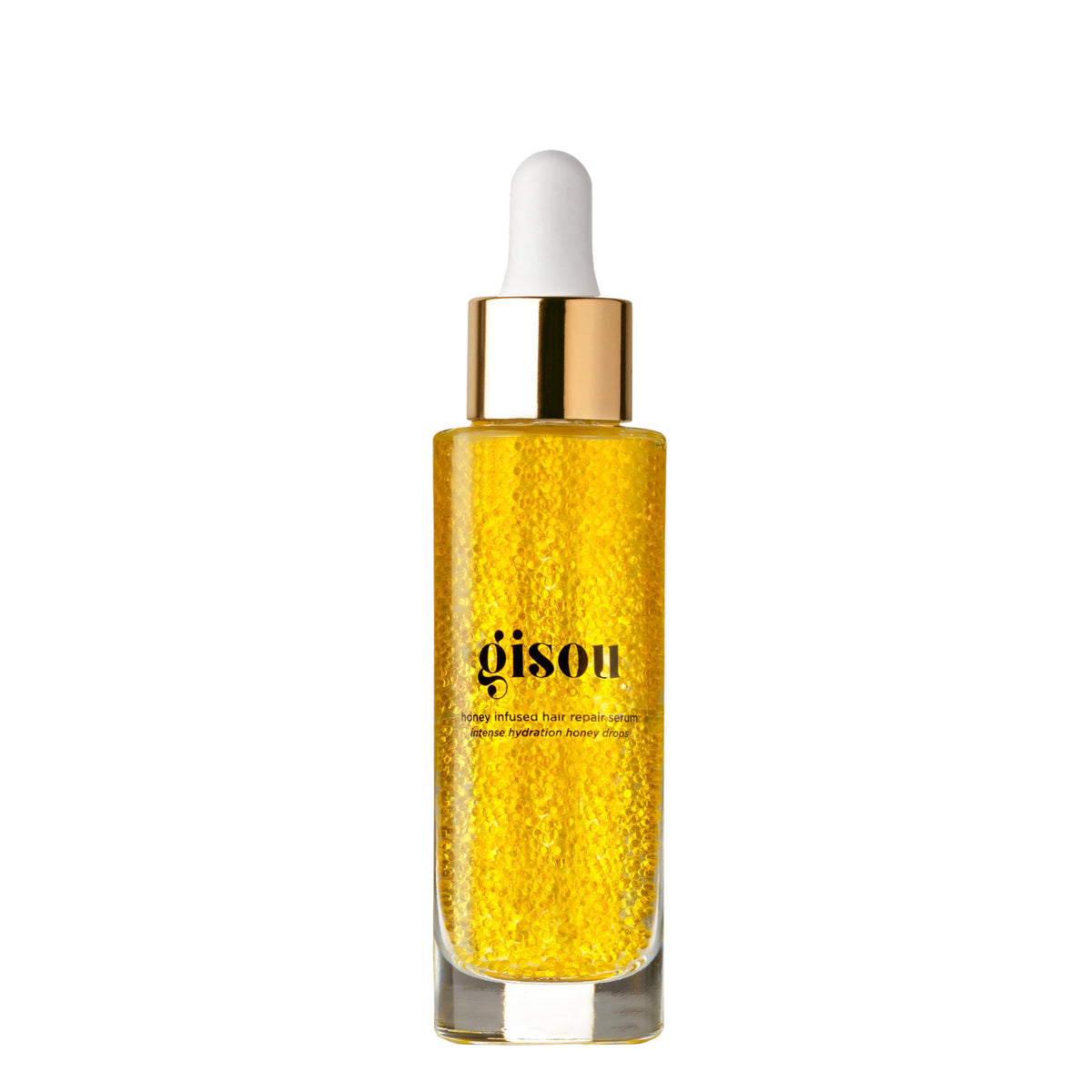 Gisou Honey Infused Hair Repair Serum bottle for daily nourishment and protection.