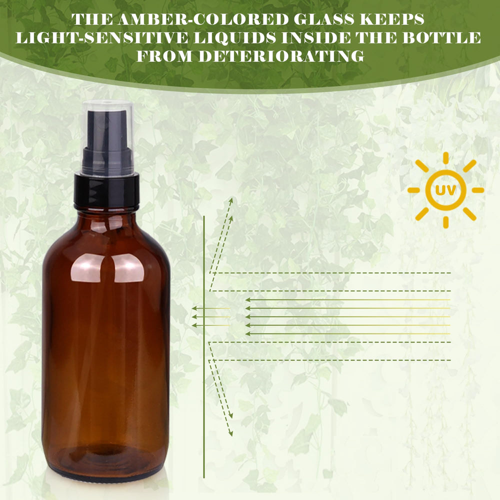 GIVAMEIHF amber bottle funnels enable clean refills with ease.