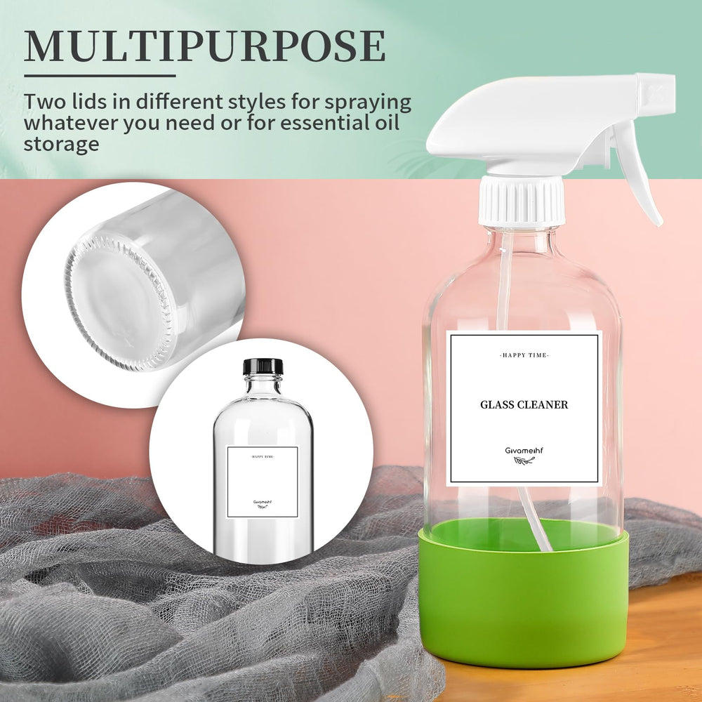 GIVAMEIHF sturdy black lids keep contents sealed for secure storage