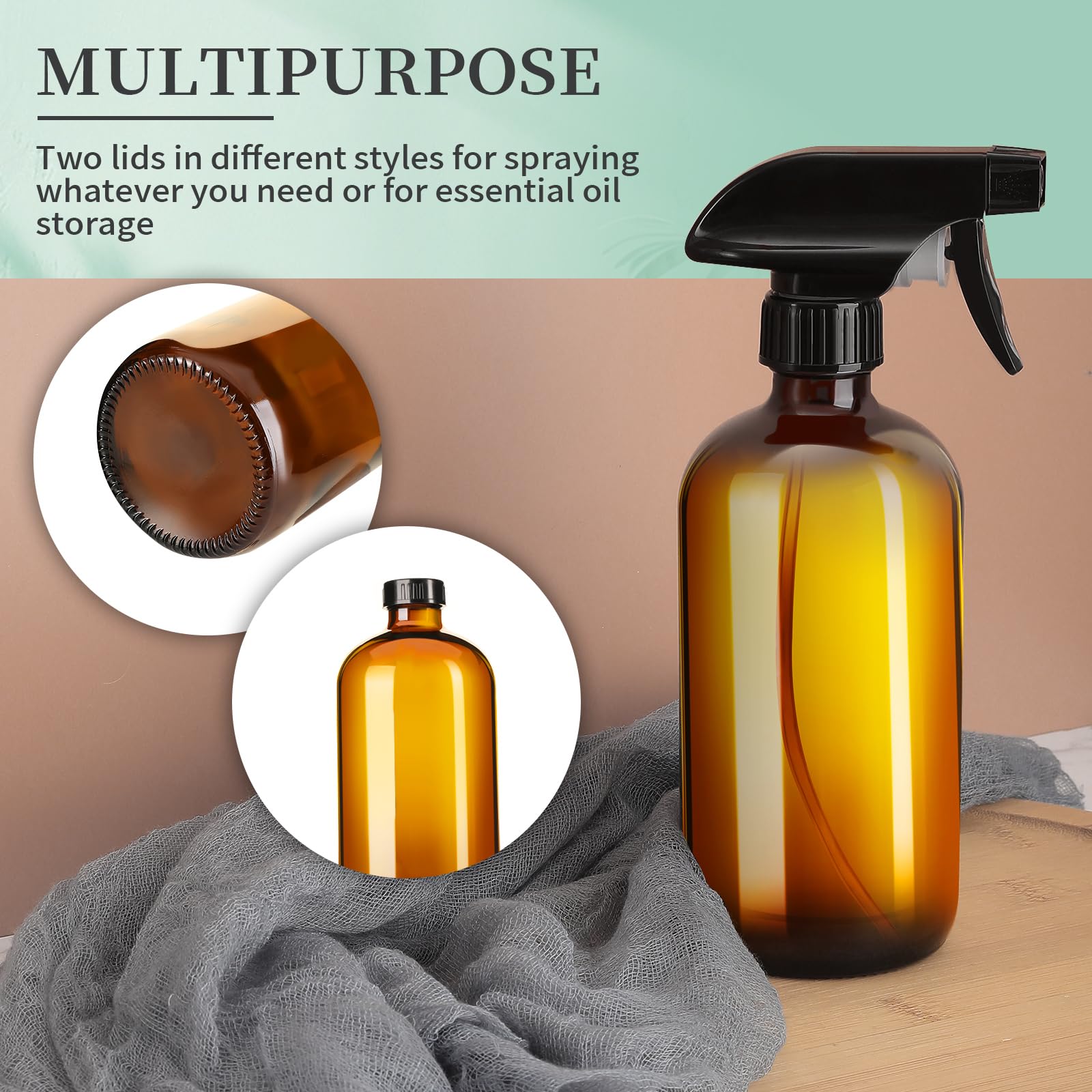 GIVAMEIHF 16oz bottle offers ample capacity for refills and on-demand use