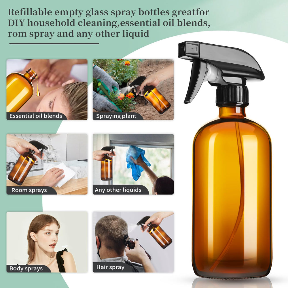 GIVAMEIHF lead-free thick amber glass resists citrus oils and cleansers