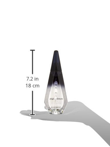 Givenchy Ange Ou Demon bottle side view conveys silhouette for shelf appeal.