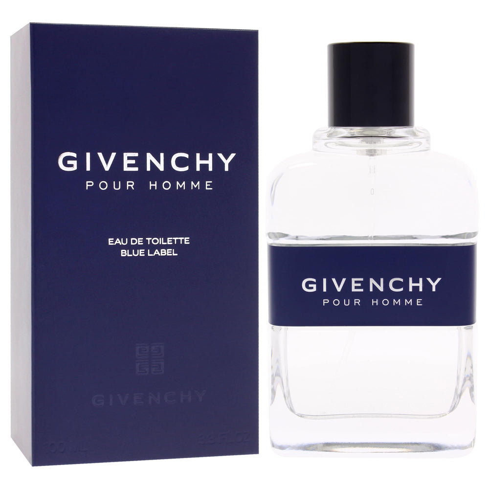 Givenchy Blue Label bottle-on-surface ready for upscale gifting.