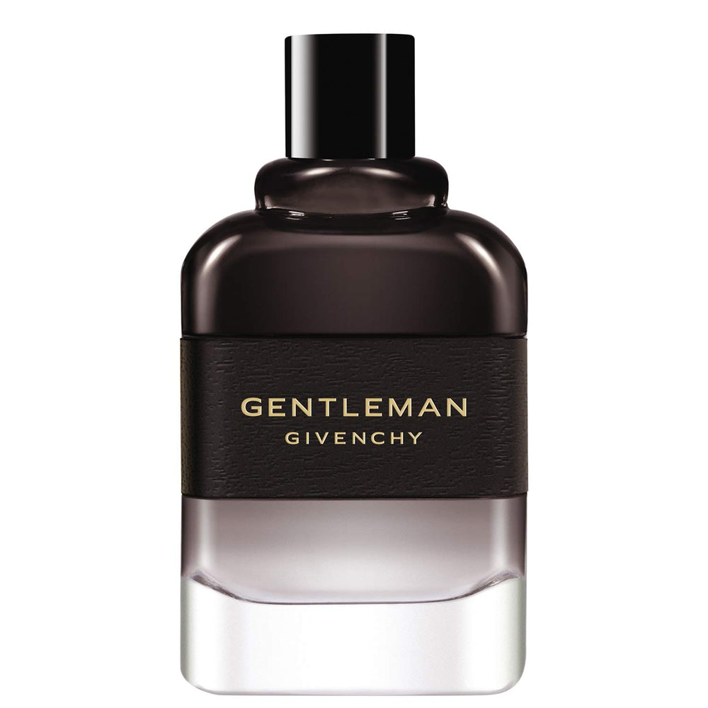 Givenchy Gentleman Boisee bottle front showing a refined woody scent for confident wear