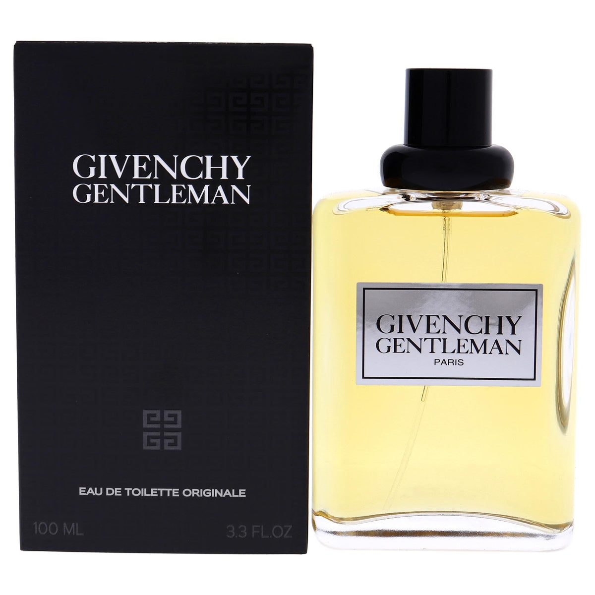 Givenchy Gentleman EDT bottle top view showing rose and leather notes for a refined evening scent