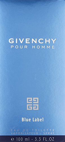 Givenchy Pour Homme Blue Label packaging box highlights premium gift-ready presentation.