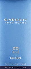 Givenchy Pour Homme Blue Label packaging box highlights premium gift-ready presentation.