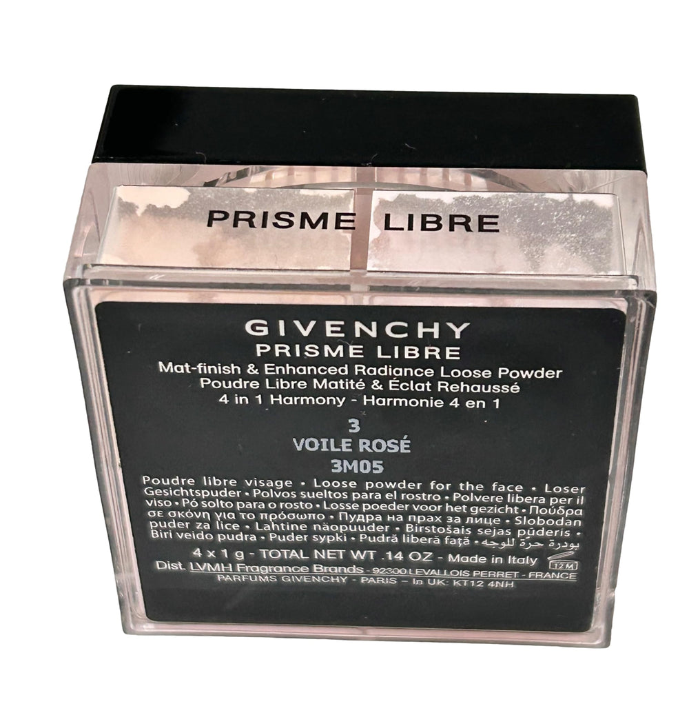 Givenchy Prisme Libre Voile Rose swatch shows versatile shade across tones
