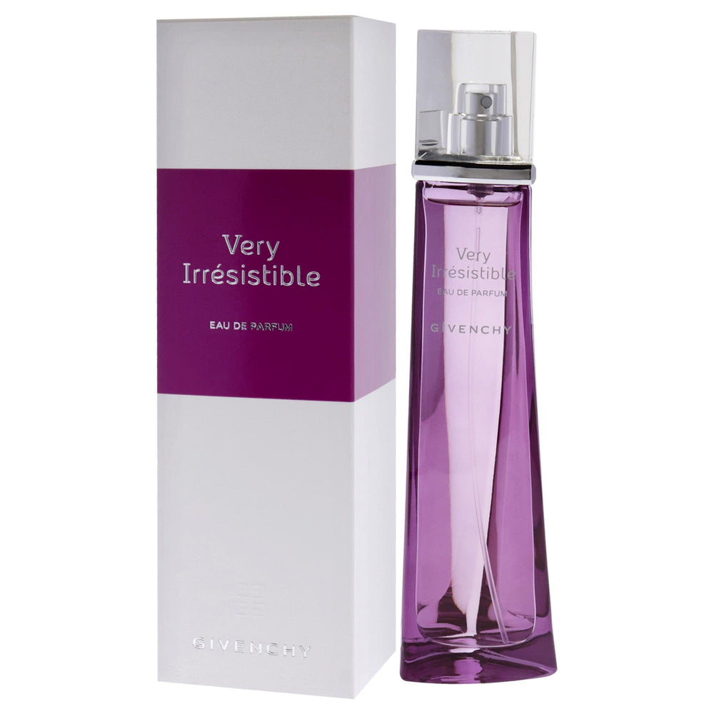 Givenchy Very Irresistible packaging display suggesting versatile use for casual occasions