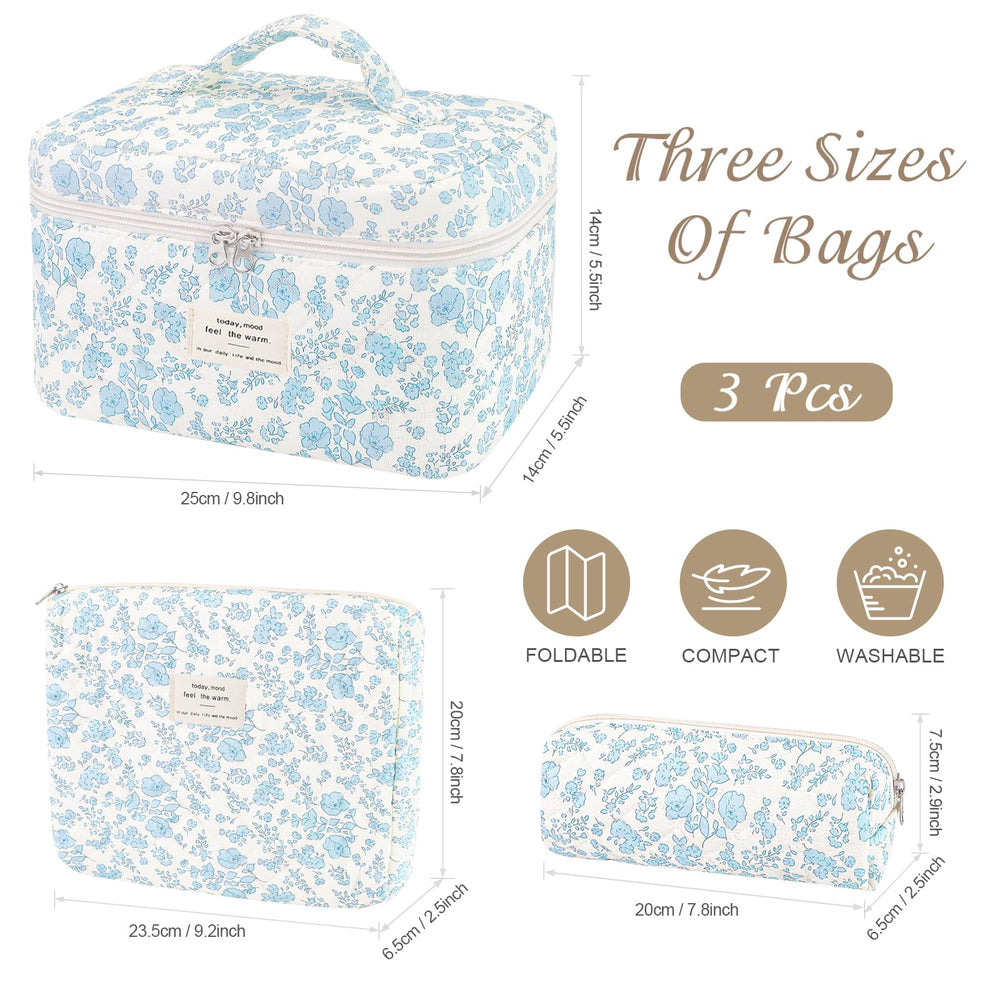 Givurao cosmetic bag travel organization interior shot reveals spacious compartments for essentials