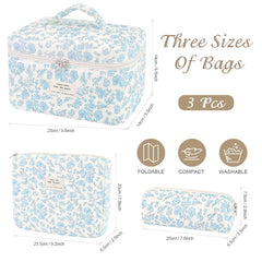 Givurao cosmetic bag travel organization interior shot reveals spacious compartments for essentials