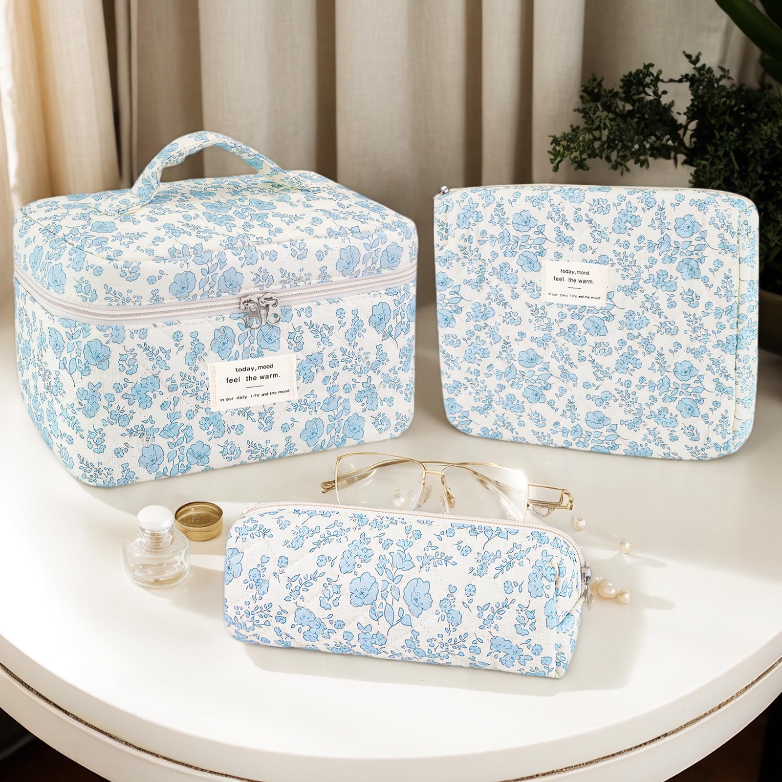 Givurao luggage friendly travel case cosmetics on counter showcases portable storage for trips
