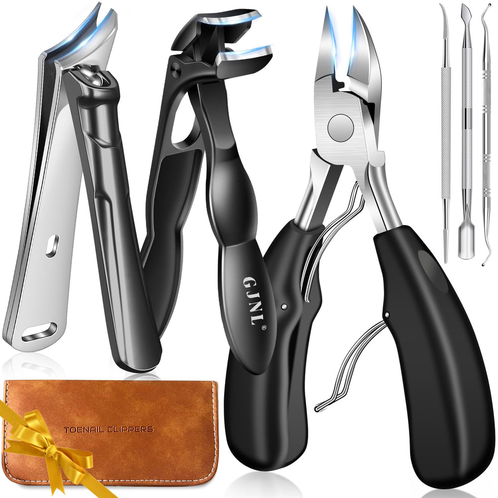 GJNL angled-head toenail clipper provides precise cuts for thick nails