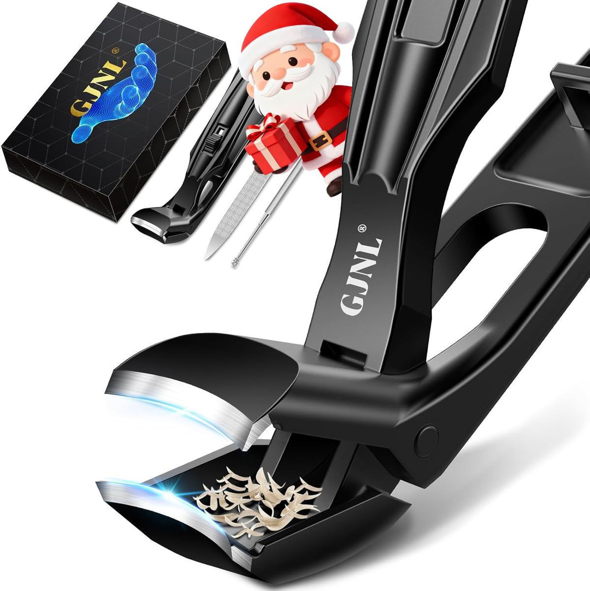 GJNL angled head toenail clippers offer precise cuts with better nail visibility.