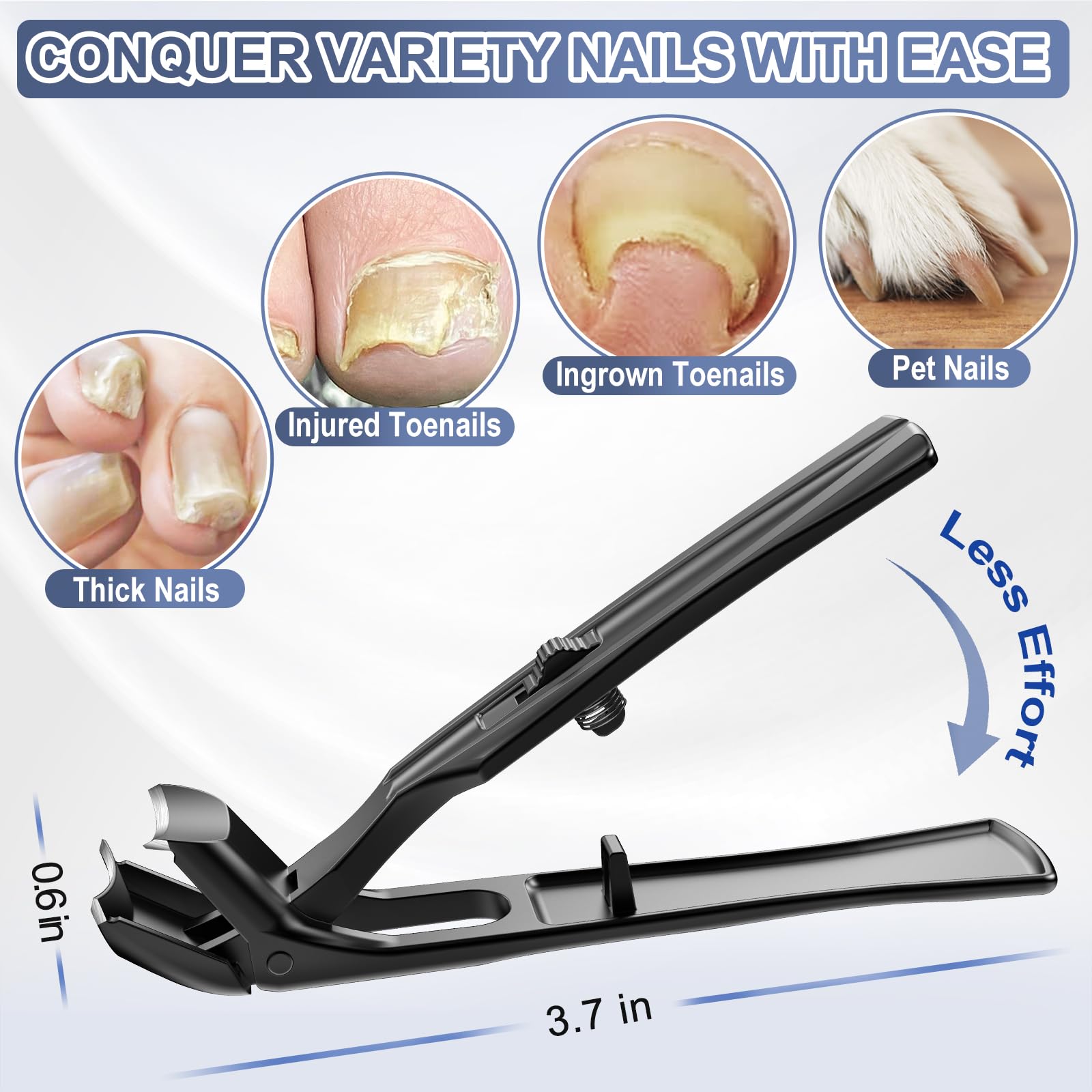 GJNL non-slip textured handle prevents slips during use.