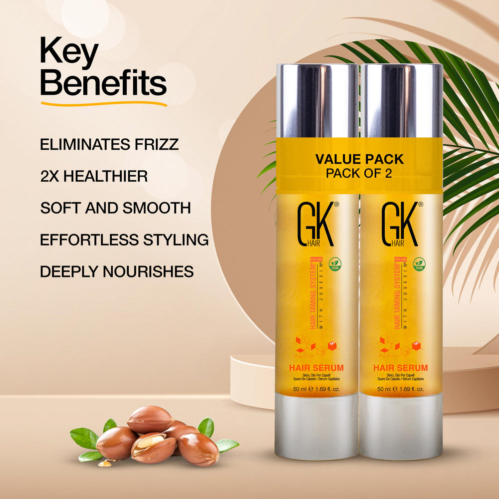 GK HAIR oil curly and straight hair: versatile styling for textures.