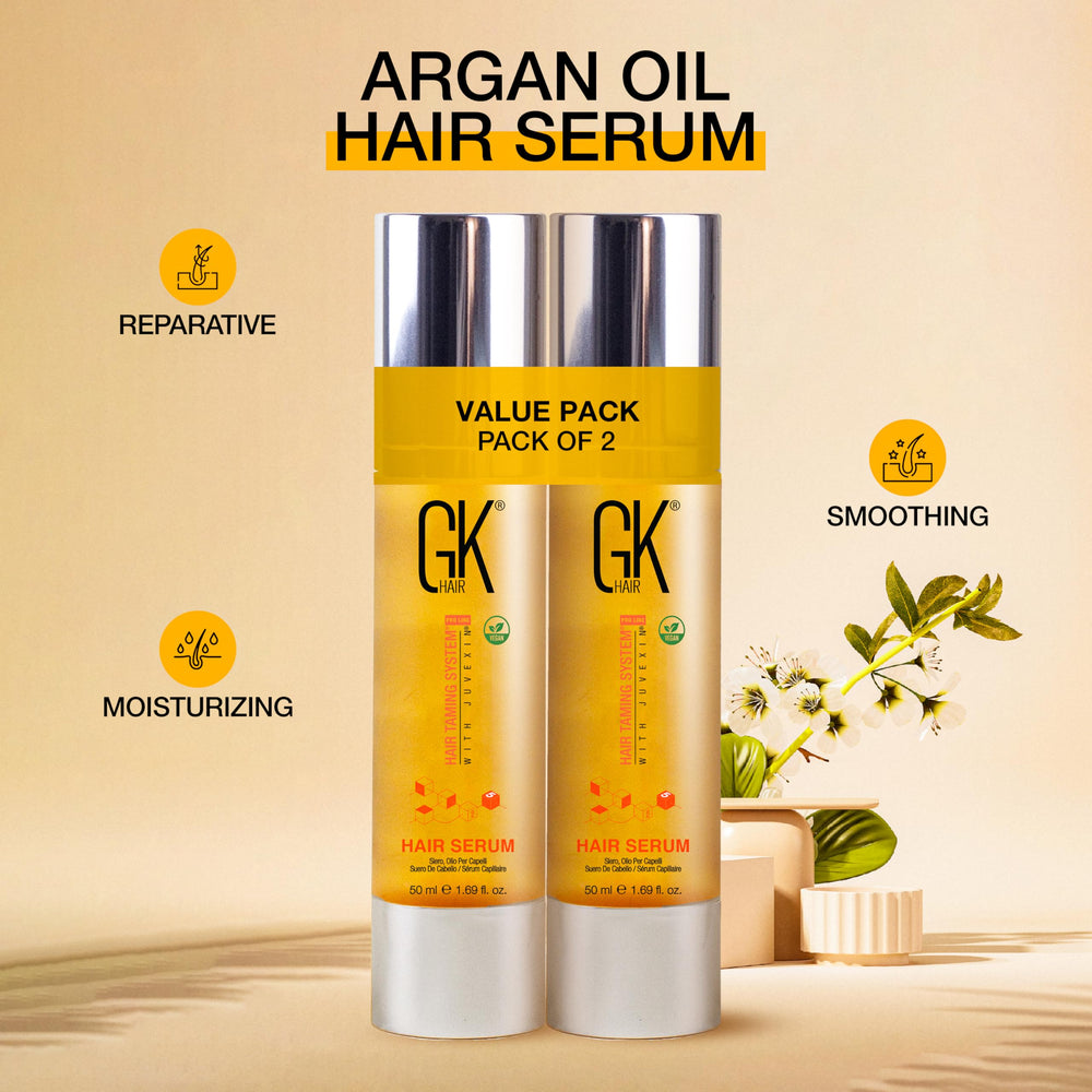GK HAIR oil salon like treatment: premium shine at home.
