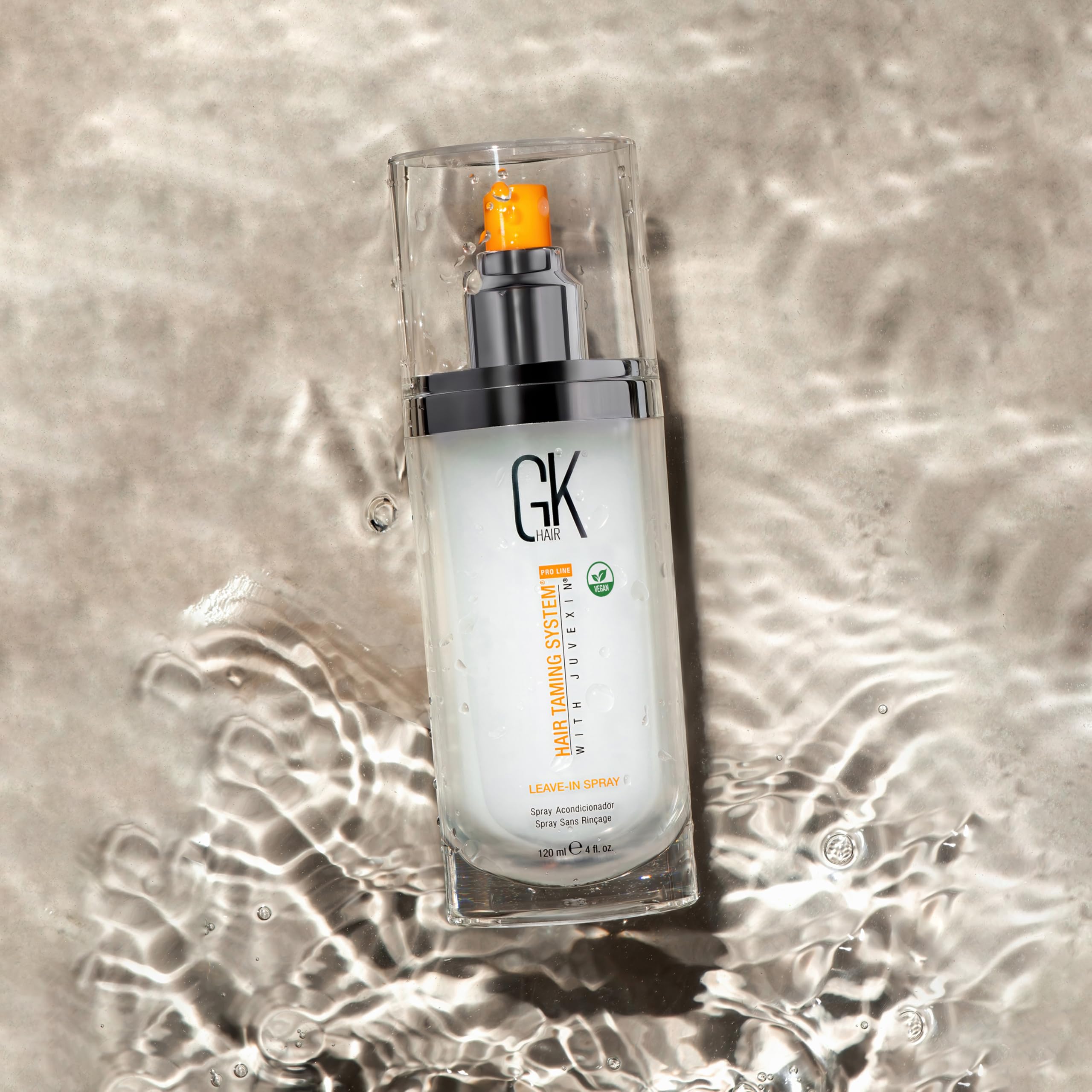 GK HAIR 120ml packaging compact bottle for on-the-go use