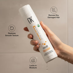 GK HAIR in bathroom sink for easy daily routine