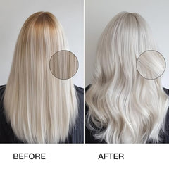 GK Hair Bombshell Cream on fingertips showing a silky, lightweight leave-in experience.