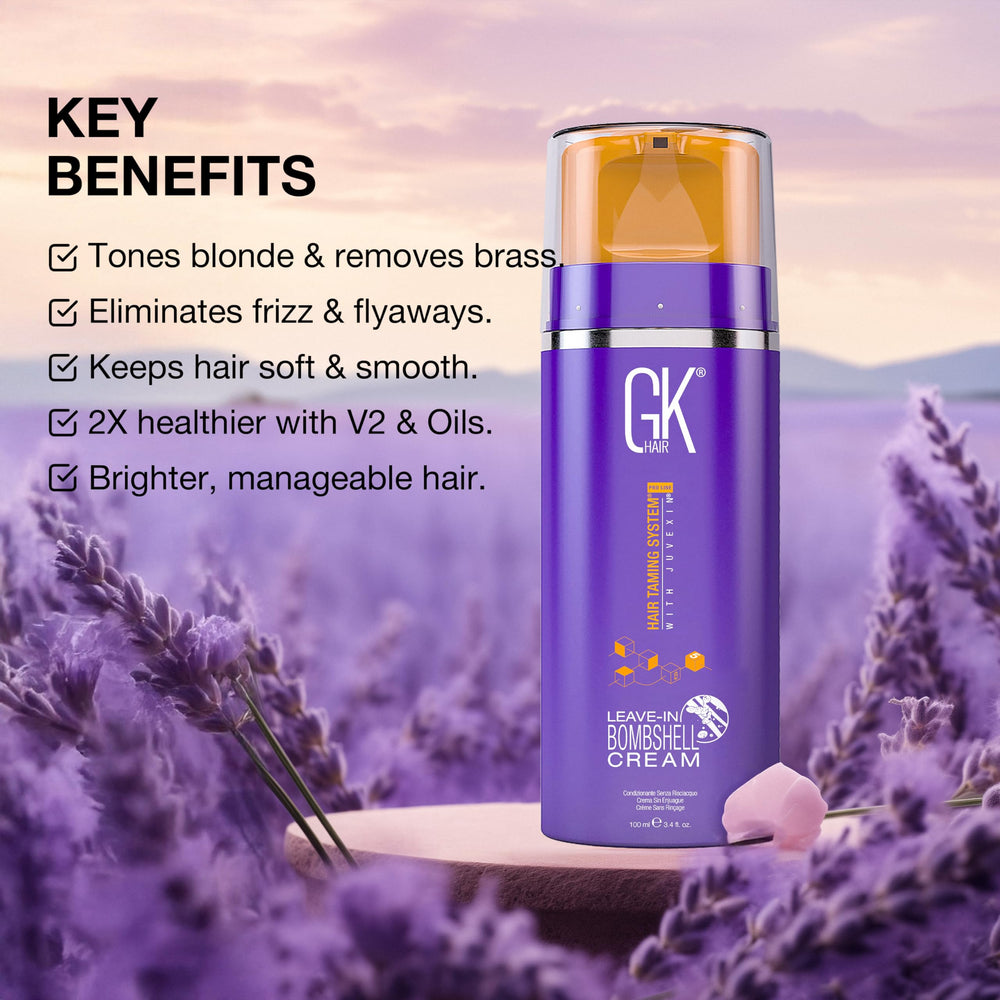 GK Hair Bombshell Cream daily use for softer, more manageable hair.