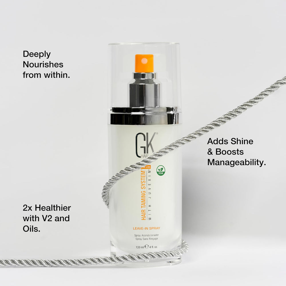 GK HAIR Detangling action shows easy comb-through with less tugging