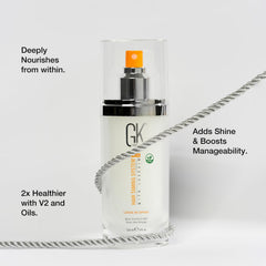 GK HAIR Detangling action shows easy comb-through with less tugging