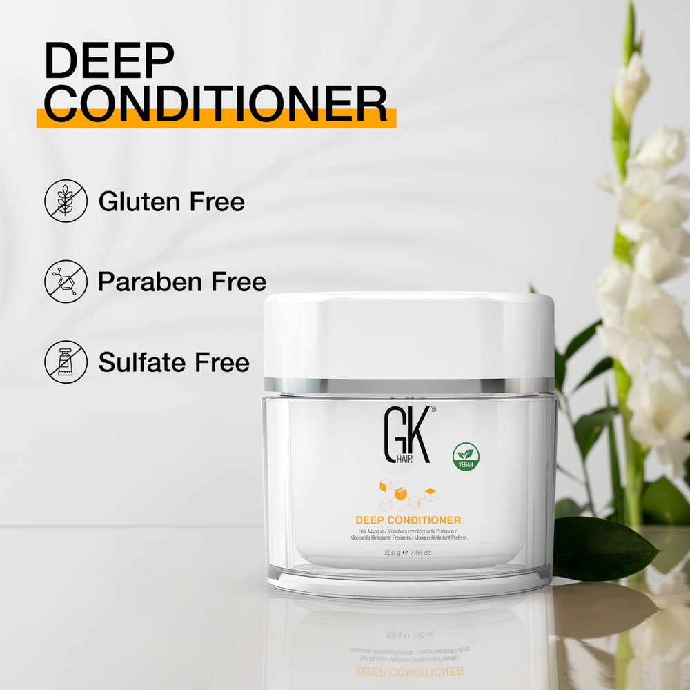 GK HAIR Elasticity glow after treatment shown in close-up