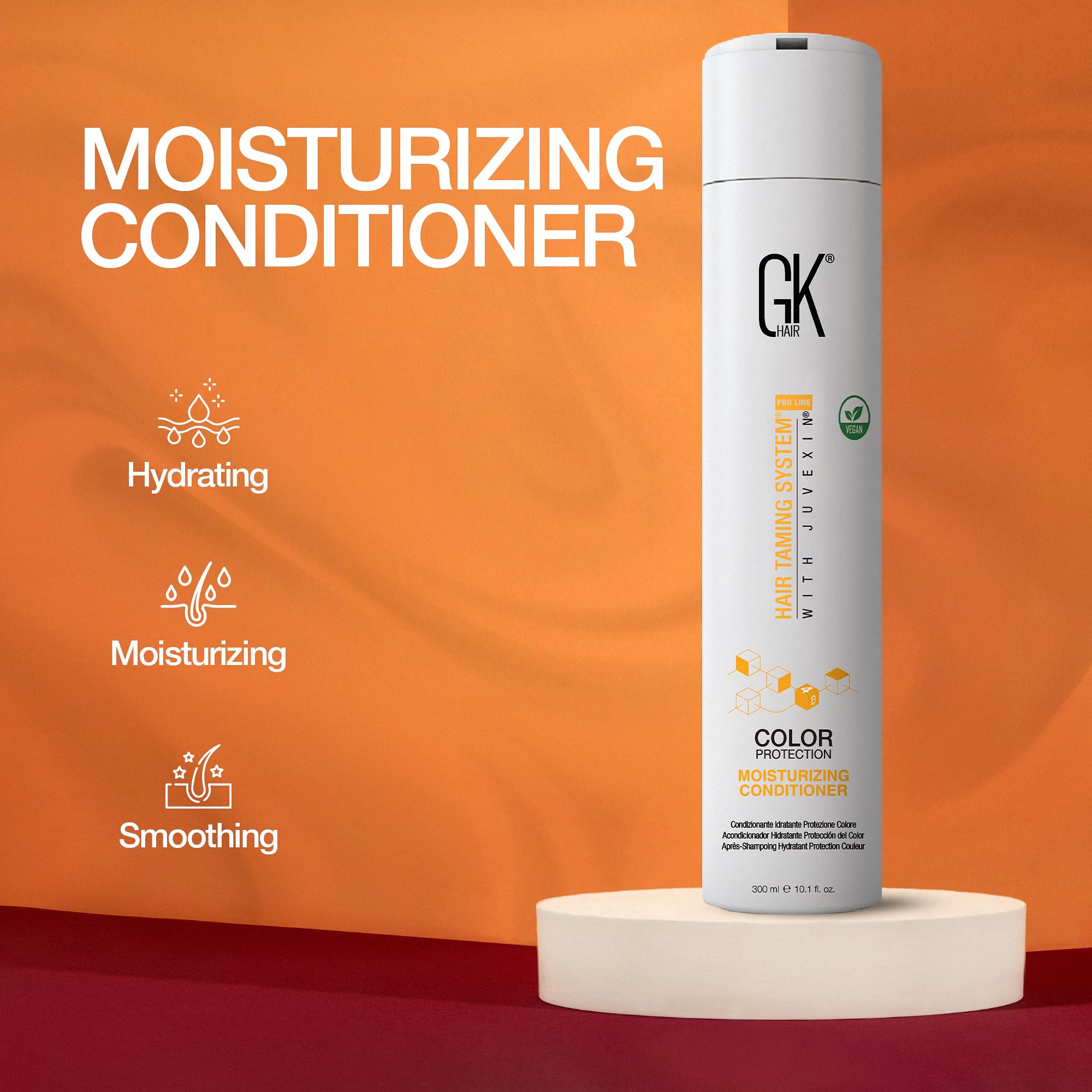 GK HAIR Hydrate on color-treated hair preserving vibrancy.