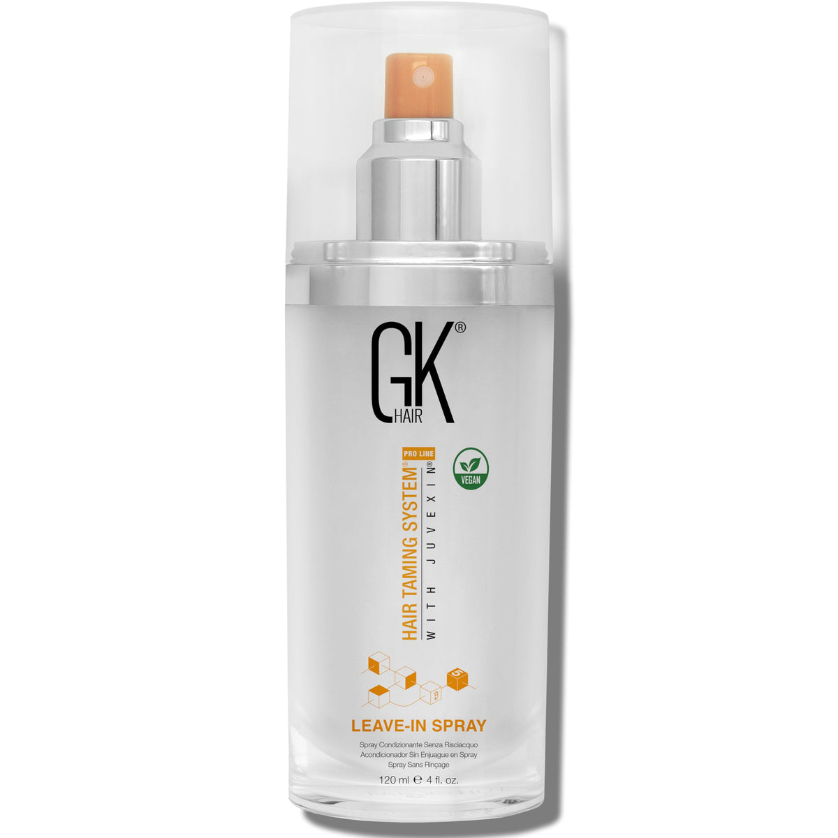 GK HAIR Leave-In Spray bottle detangles and hydrates for silky manageable hair