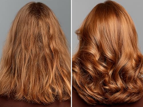 GK HAIR leave-in conditioner close-up highlights frizz control finishing touch.