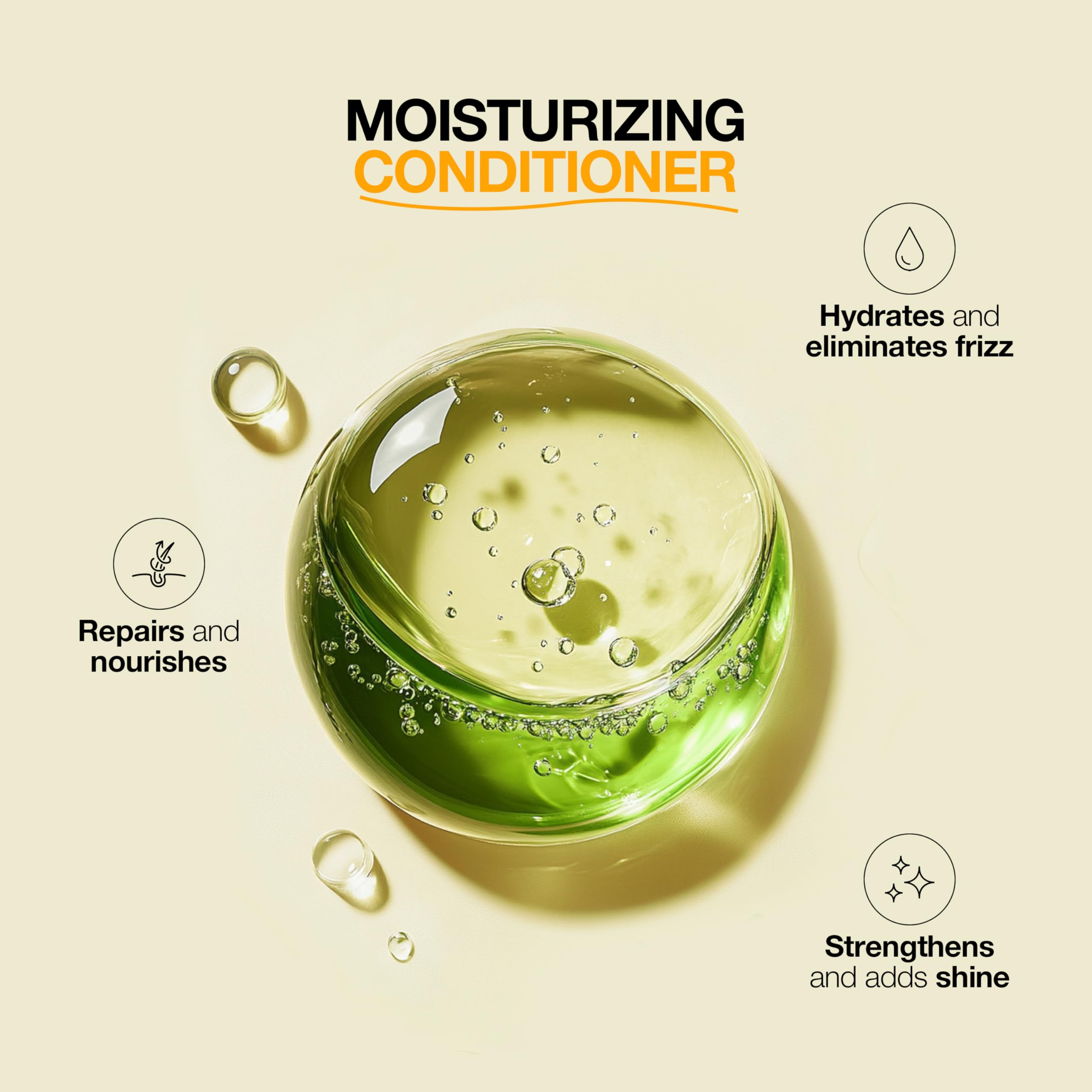 Close-up of application on color-treated hair with keratin and argan oil for shine