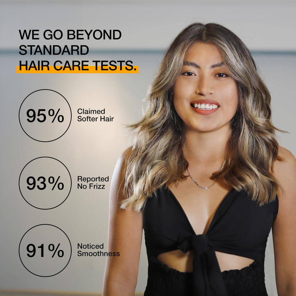 GK HAIR natural-ingredients-label bottle highlighting vegan and cruelty-free.