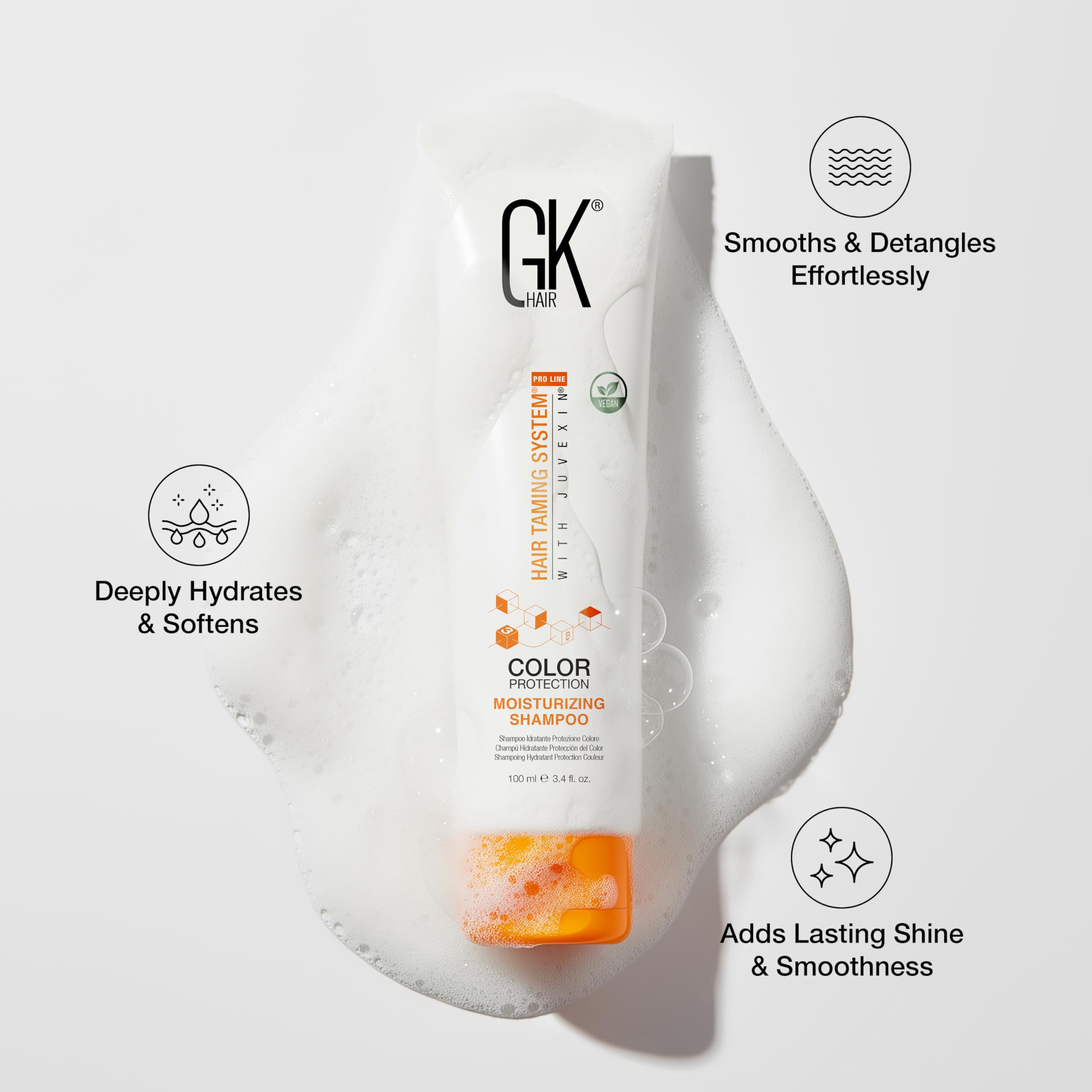 GK HAIR travel size conditioner bottle for color safe nourishment