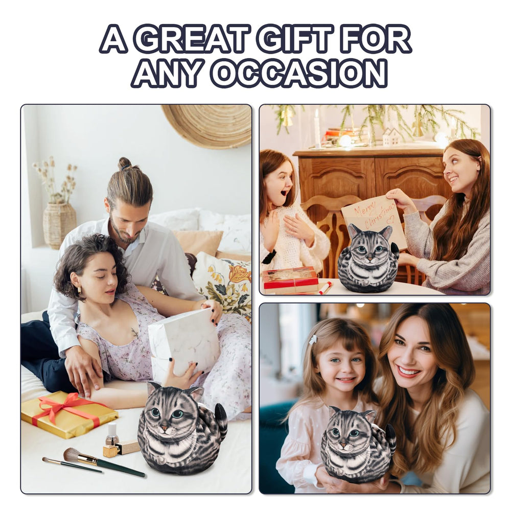 GKIOYRO gray cat travel bag closeup highlights durable fabric and travel-ready design