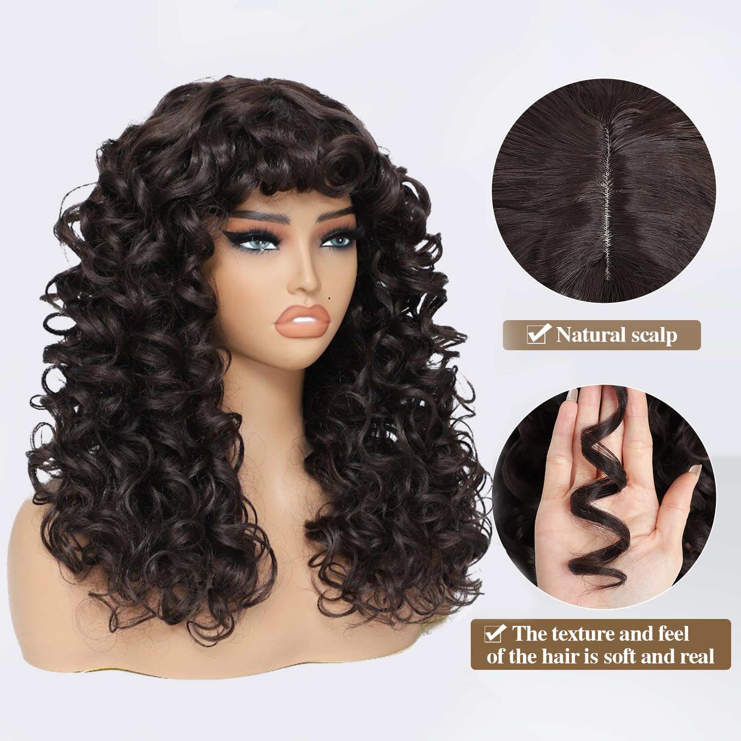 GKtineke heat-friendly synthetic wig enables fast styling without damage risk