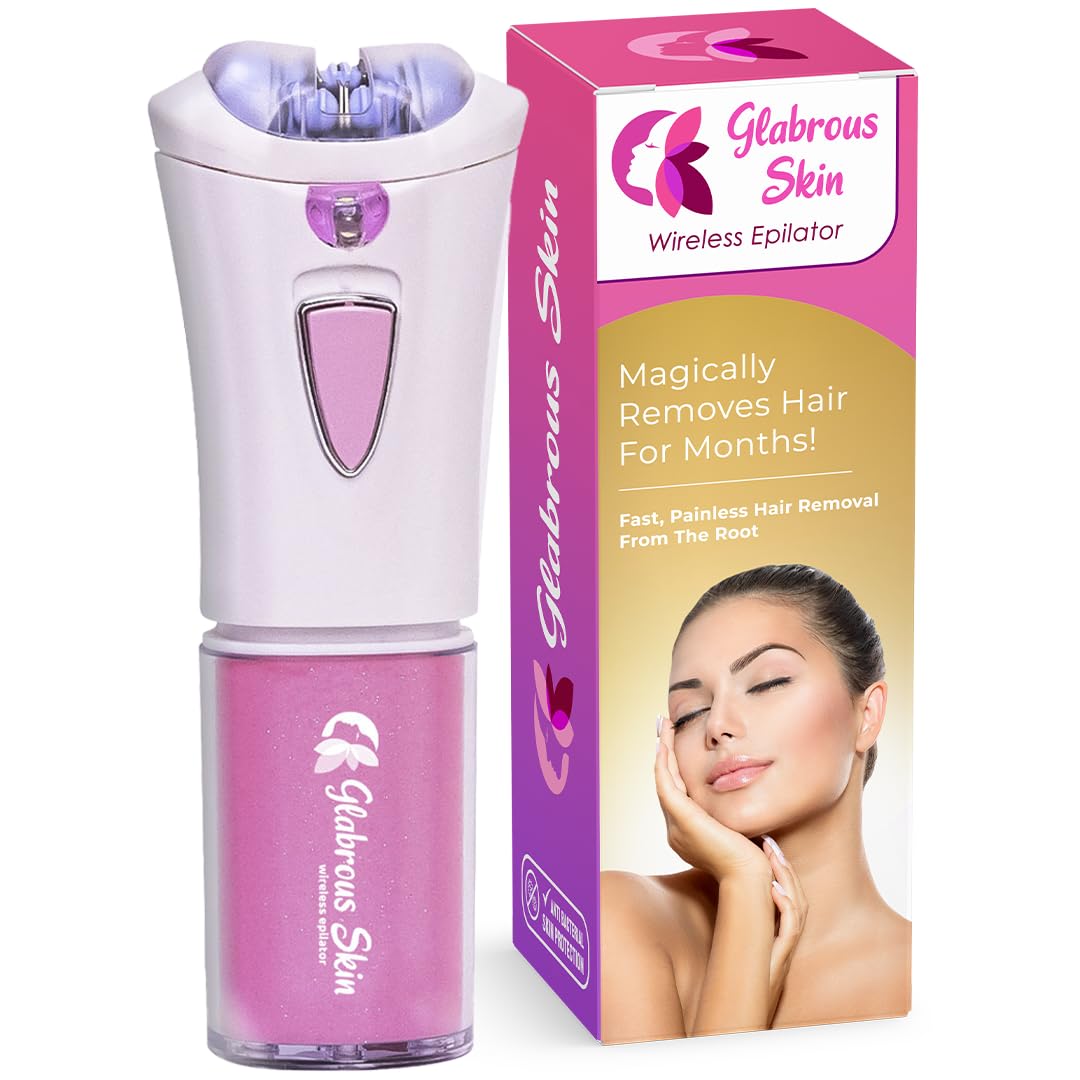 Glabrous Skin Epilator handle close-up demonstrates ergonomic grip for precise facial hair removal