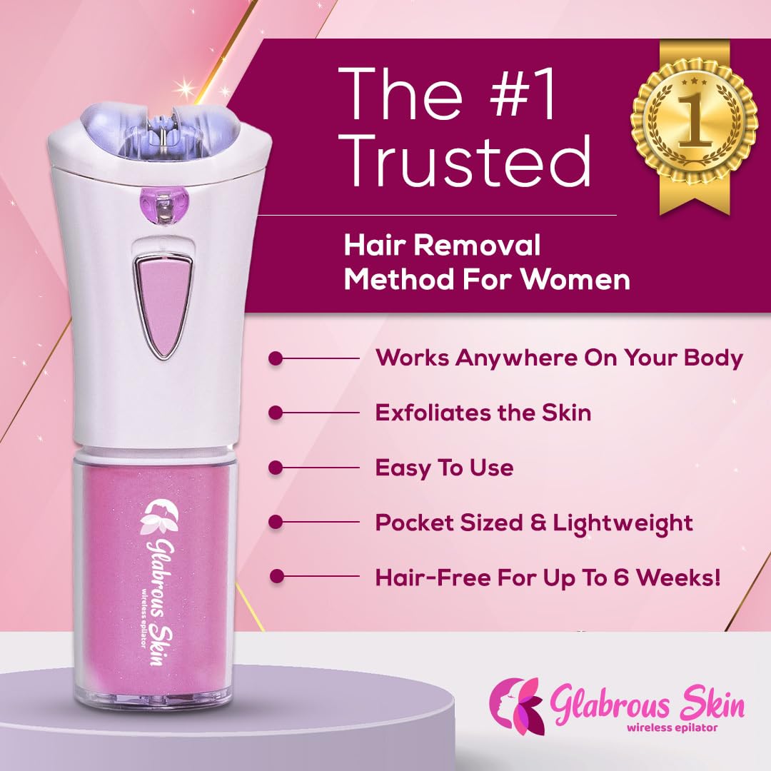 Glabrous Skin Hair Remover on face shows gentle, effective hair removal for smoother skin