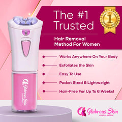 Glabrous Skin Hair Remover on face shows gentle, effective hair removal for smoother skin