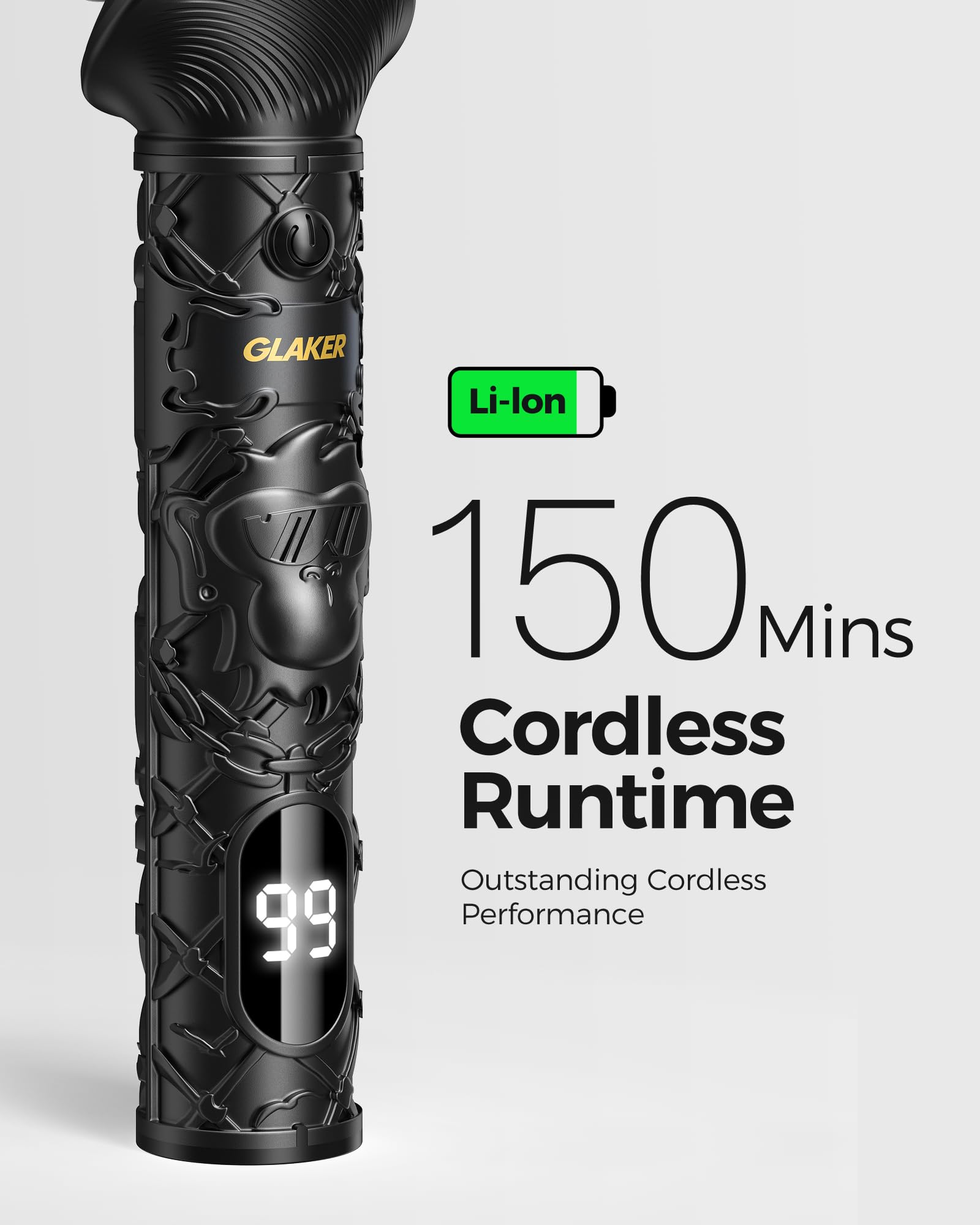 GLAKER IPX6 waterproof build supports wet or dry cleaning