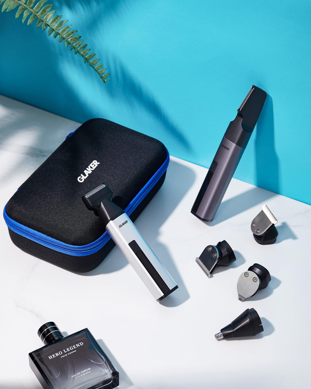 GLAKER Professional grooming tools for home barbers and busy schedules.