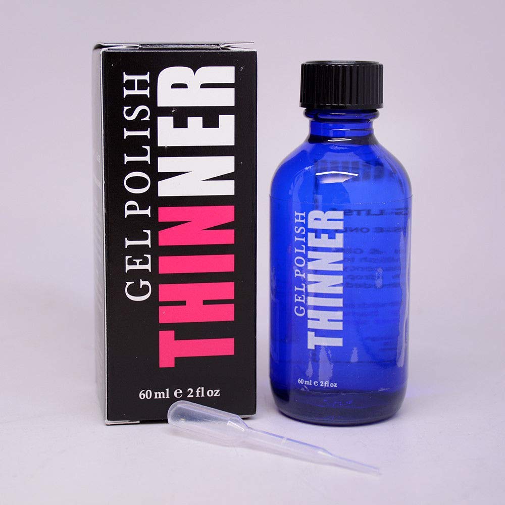 Glam and Glits gel polish thinner bottle promotes smooth, consistent application.