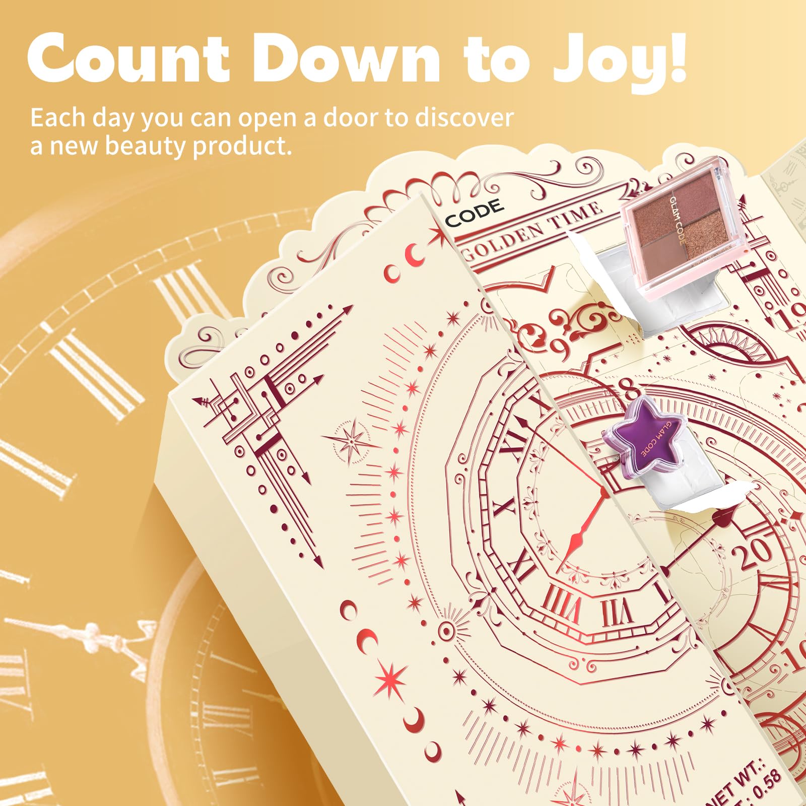 Glam Code Advent Calendar door opening day 1 reveals first beauty surprise for teens