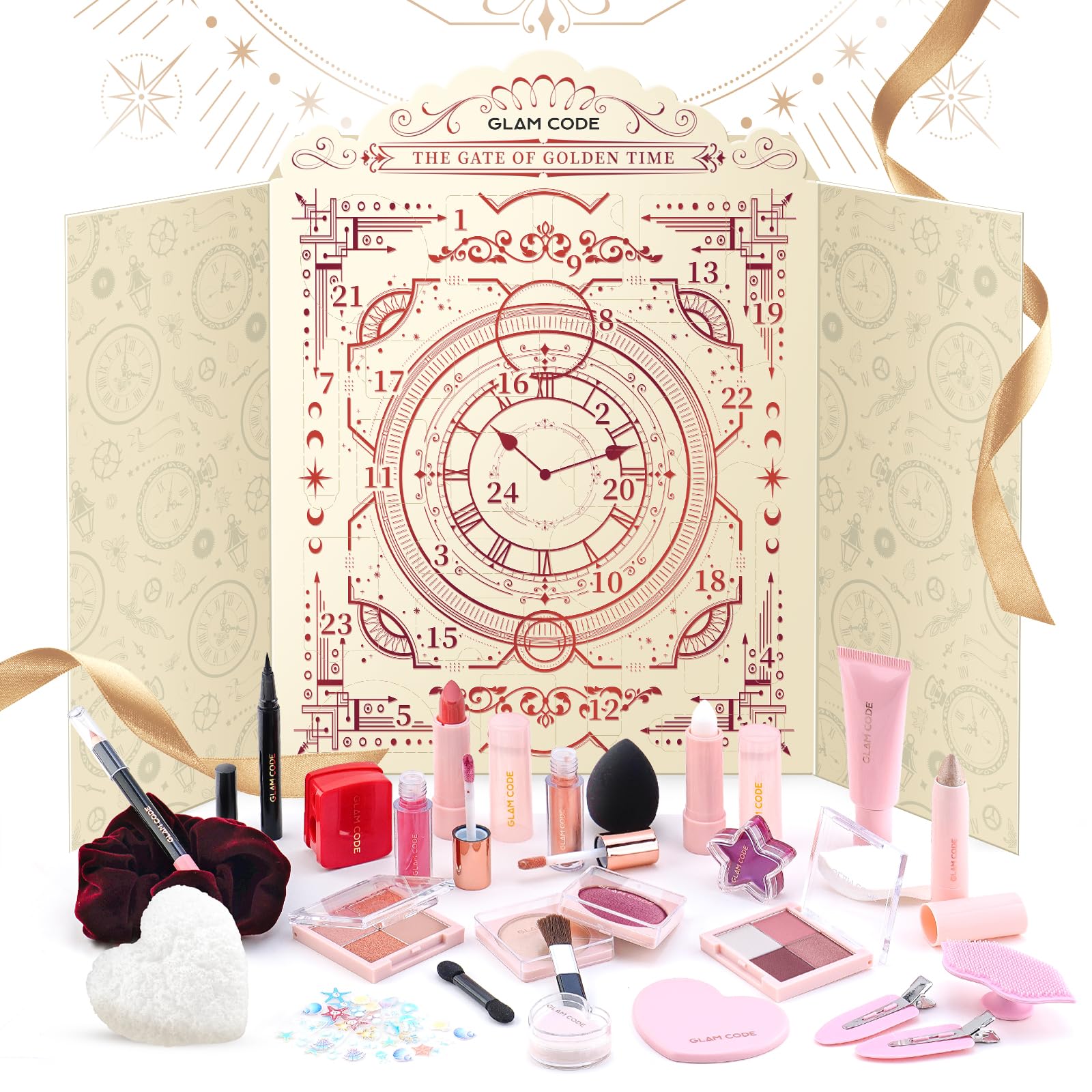 Glam Code Advent Calendar front packaging shows festive gift-ready design for holidays