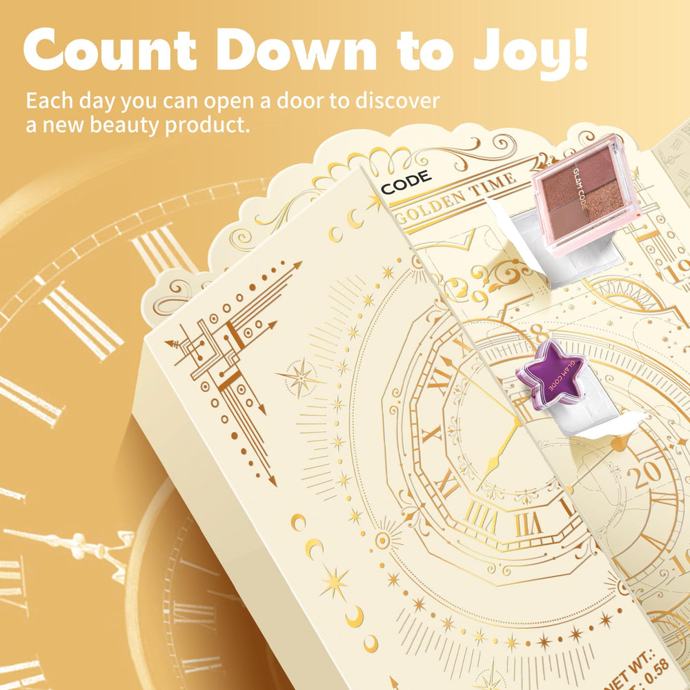 Glam Code advent calendar day-door reveal showing a new beauty surprise.