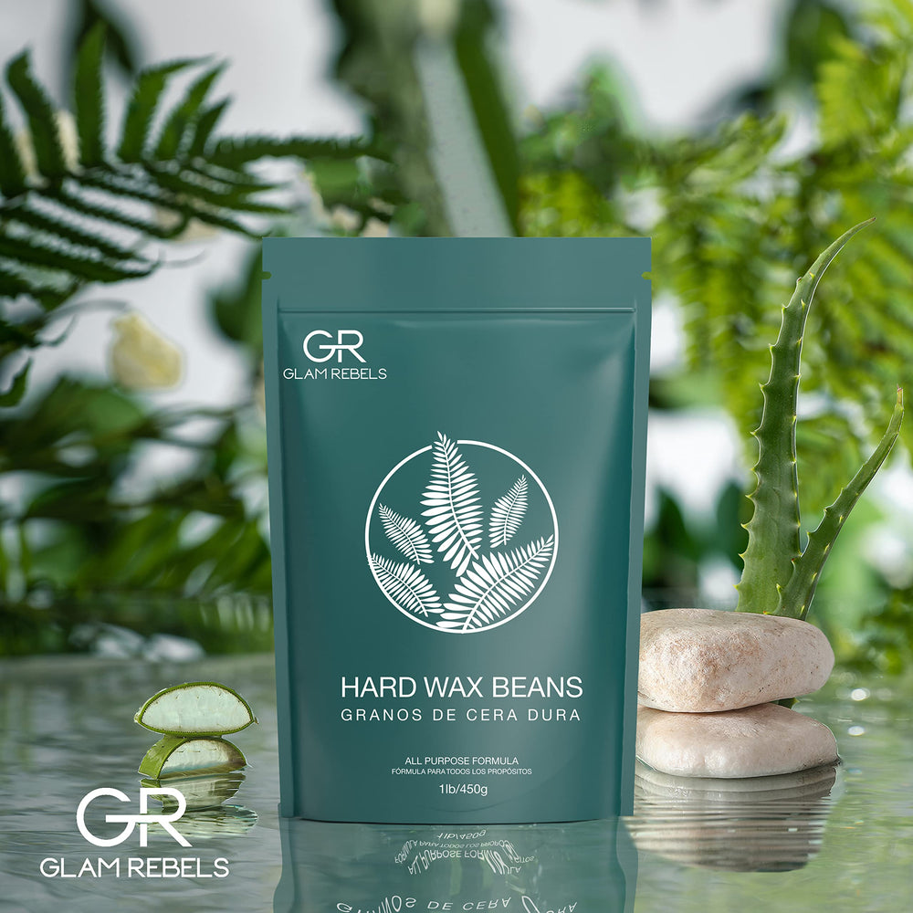 GLAM REBELS at-home waxing kit setup shows easy, mess-controlled preparation.
