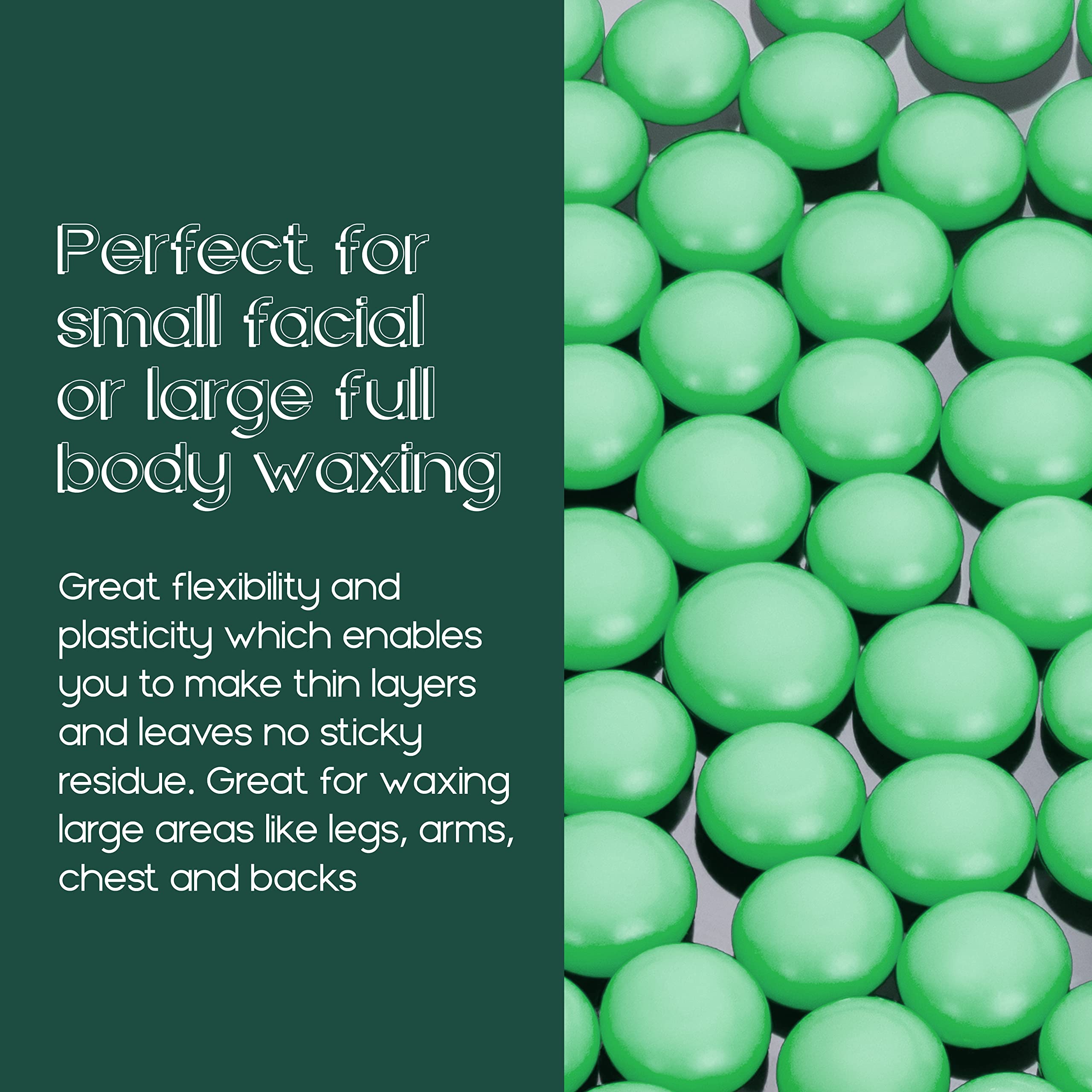 GLAM REBELS hard-wax beads ideal for legs with long-lasting smoothness.