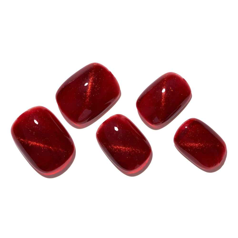 GLAMERMAID glossy round fake nails for salon-quality at home
