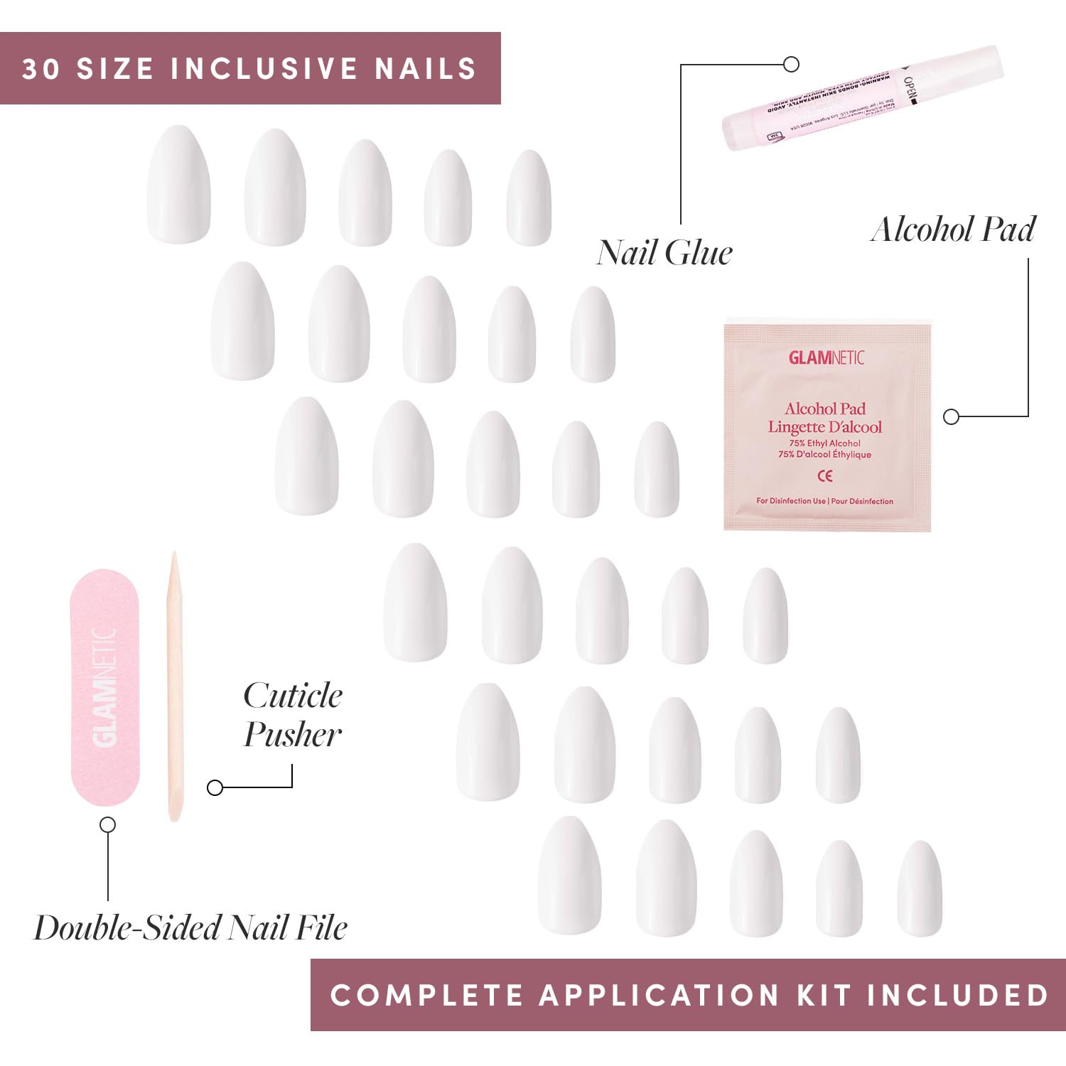 Glamnetic Angel nails durable salon-quality you can trim or shape.