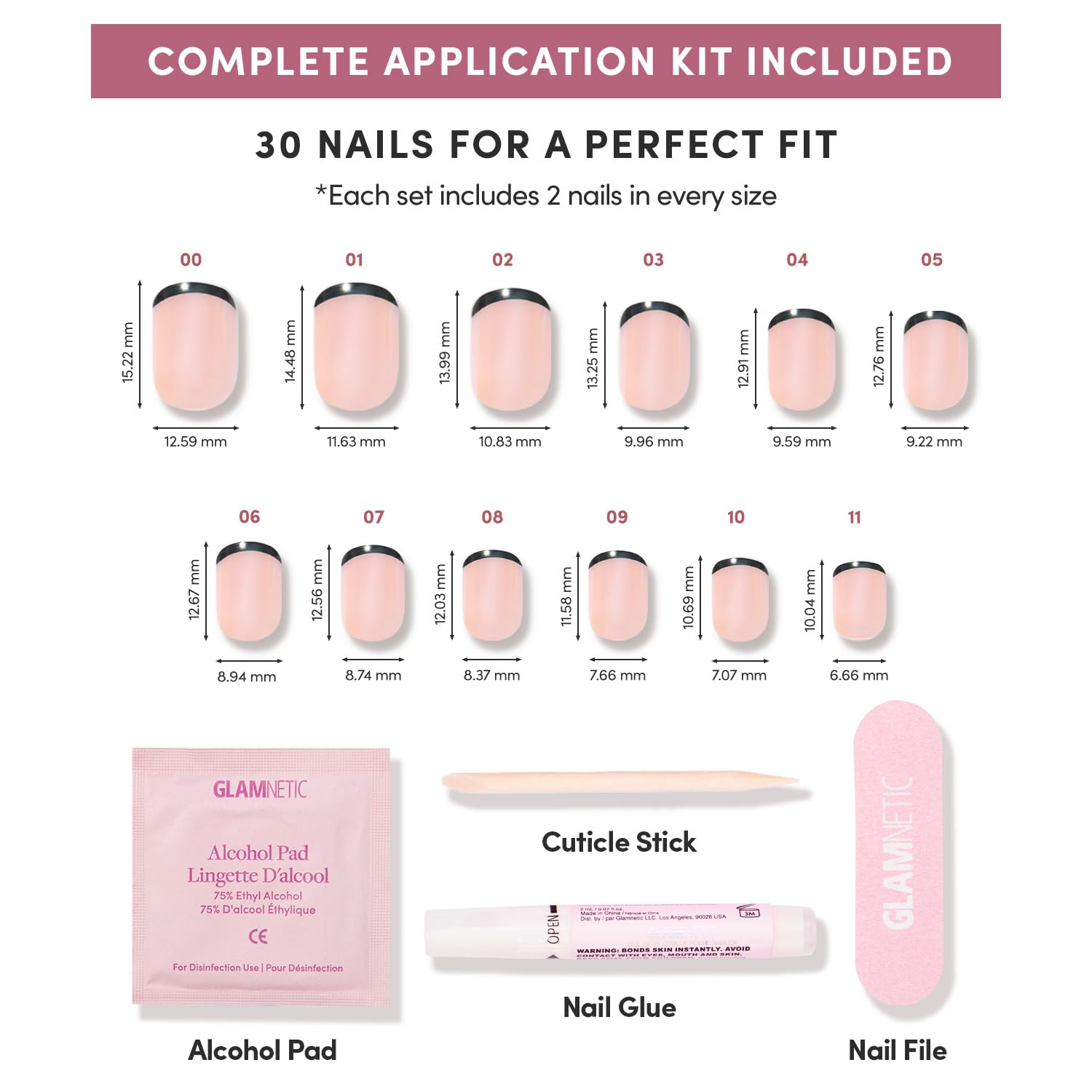 Easy removal after soaking preserves natural nails and reusable tips.
